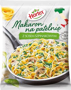 Makaron Na Patelni Z Sosem Szpinakowym Mro Onki Hortex