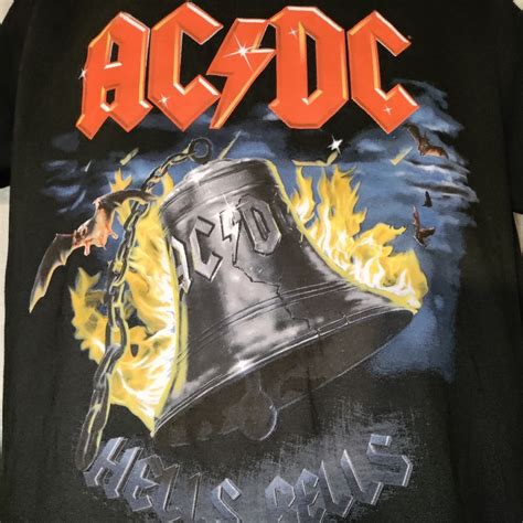 Ac Dc Hells Bells Vintage Short Sleeve T Shirt Gem