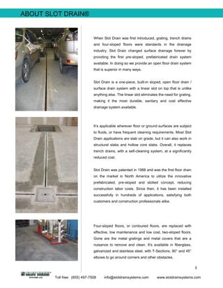 Slot Drain Systems Submittal | PDF