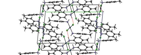 Crystal Packing And View Of The Extensive Hydrogen Bonding Dashed