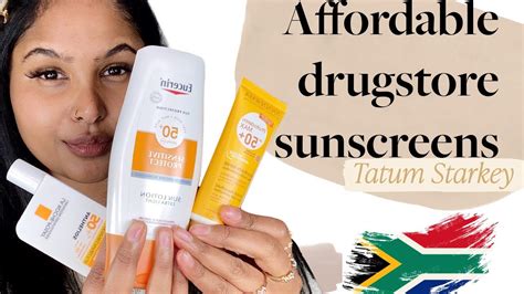 Drugstore Sunscreen Try On Haul South African Dischem And Clicks