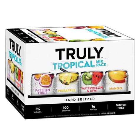 Truly Hard Seltzer Tropical Variety Pack Spiked Sparking Water Pk