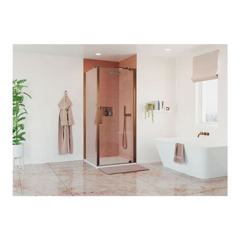 Crosswater Optix 10 Bronze Pivot Shower Door Sanctuary Bathrooms