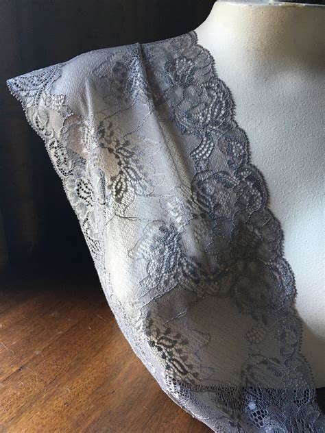 Taupe Stretch Lace For Lingerie Headbands Garters Str Etsy