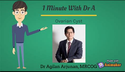 1 Minute With Dr A Ovarian Cyst Dr Agilan Arjunan