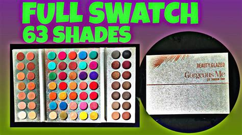 Beauty Glazed Gorgeous Me Eyeshadow Tray Full Swatches Janene Youtube