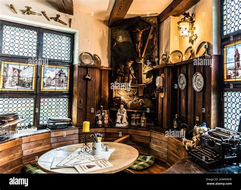 Neurenberg, Bavaria / Germany - 07 26 2018: Interior design of an old ...