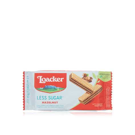 Loacker Less Sugar Hazelnut Wafer 45g Waitrose Uae And Partners