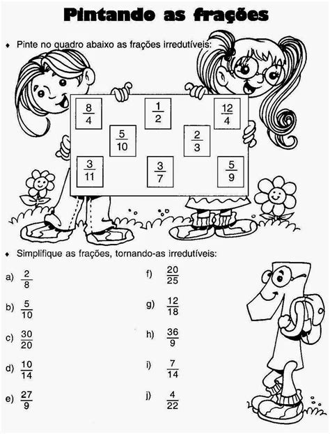 Educa X Atividades De Matemática 5 Ano Frações