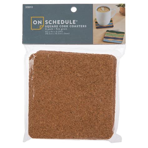 Square Cork Coasters 6 Pack Hobby Lobby 328013