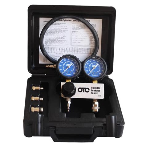 Dual 2 1 2 Gauges Cylinder Leakage Down Tester Kit OTC 5609C Leakdown