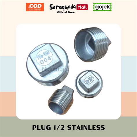 Jual Seraqueda Tutup Dop Stainless 304 1 2 Inch Drat LUAR Ss111x