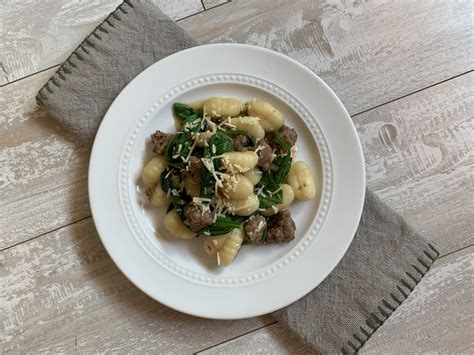 Gnocchi With Sausage And Spinach The Crossroads Cook