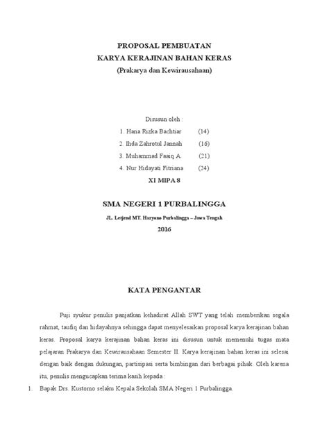 Contoh Proposal Usaha Kerajinan Bambu Pdf