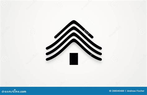 Icon, House Symbol Isolated on White Background. Stock Illustration ...