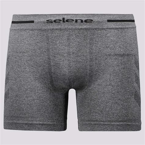 Cueca Boxer Selene Seamless Grafite Mescla Futfantics