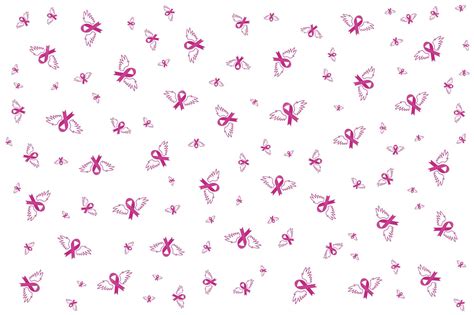 Premium Vector Pink Ribbon Seamless Pattern Cancer Medical Background