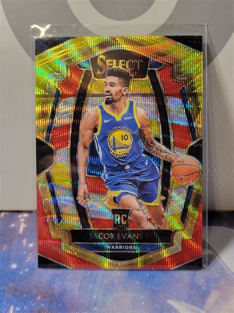 Panini Select Premier Level Tri Color Prizm Jacob Evans