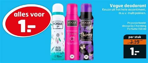 Vogue Deodorant Aanbieding Bij Trekpleister