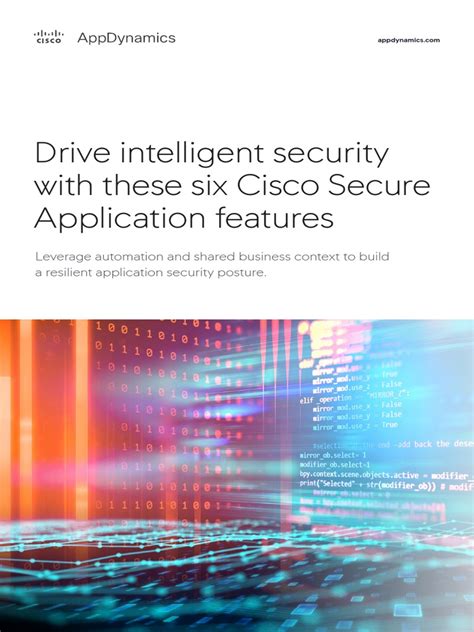 Drive Intelligent Security With These Six Cisco Secure Application