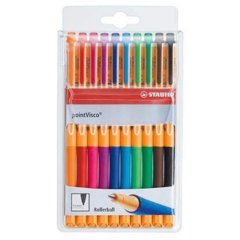 Stabilo Pointvisco Color Pen Wallet Set Rollerball Pen Sets