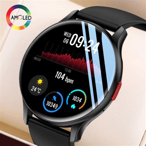 Senbono New Men Smart Watch Amoled Always On Bluetooth Call