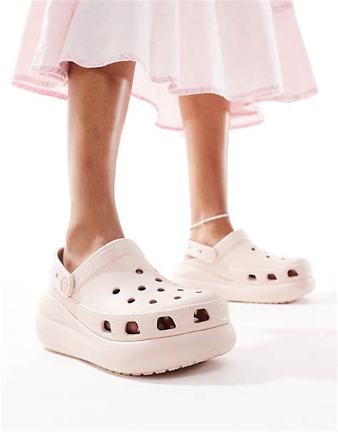 Crocs Crush Clogs In Pink Asos