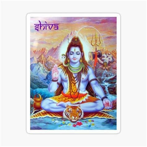 "Shiva 3" Sticker by litmusician | Redbubble