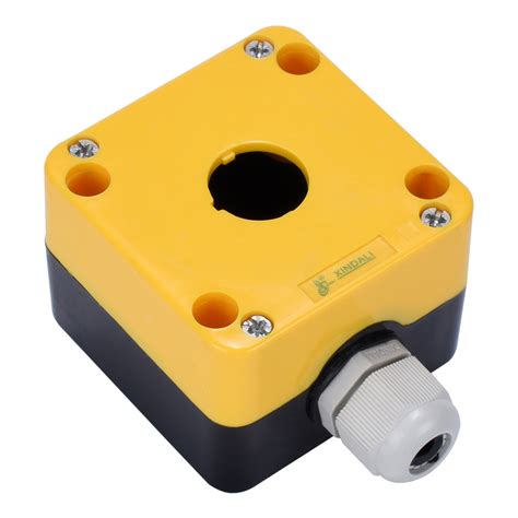 Xdl7 Jb01p Three Holes Waterproof Push Button Yellow Crane Control Box