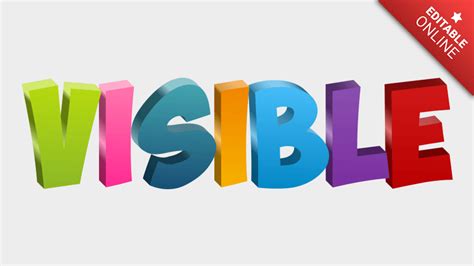 visible text effect generator textstudio