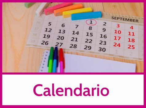 Calendario Ceip Bilingüe Ntra Sra Del Rosario