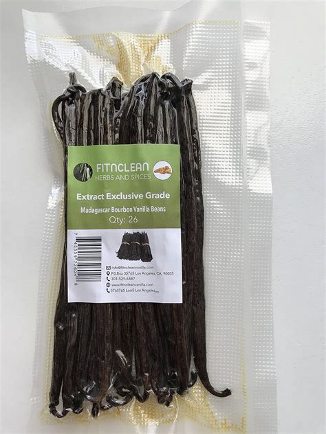 Madagascar Vanilla Beans Grade B Extract Exclusive 26 Ea 4 5 5 5