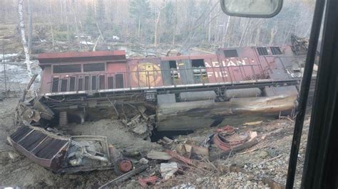 Train Derailment Near Rockwood Maine Injures Three