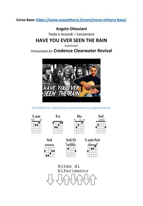 Creedence Clearwater Revival Have You Seen The Rain Hoja By Guitar