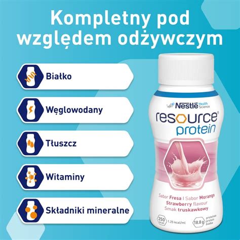 Resource Protein Smak Truskawkowy Wysokoenergetyczny Posi Ek X