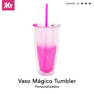 Vaso Mágico Tumbler Rosa Mexicanada