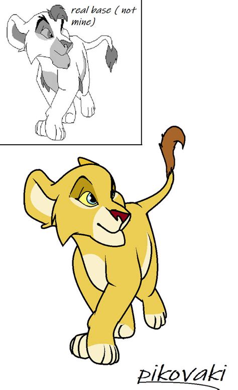 Lion King Cub Base By Pikovaki2 On Deviantart