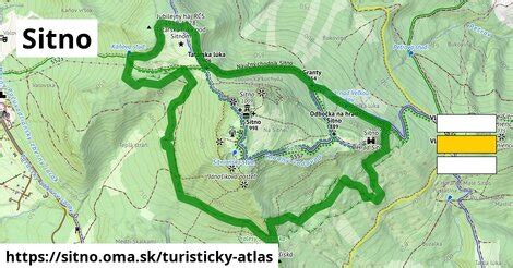 Turistická mapa Sitno oma sk