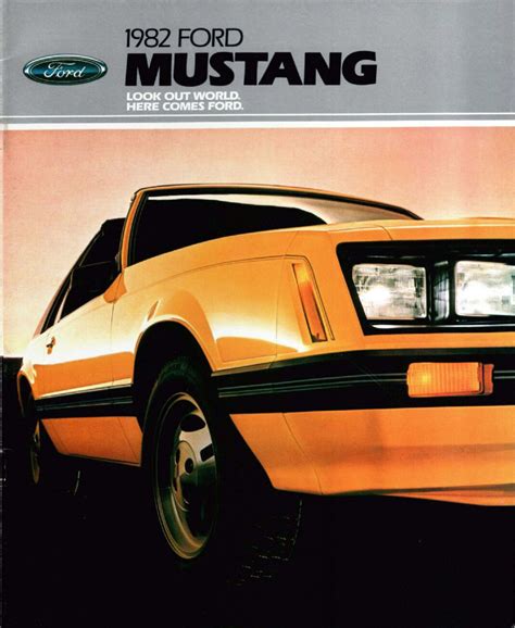 1982 ford mustang brochure