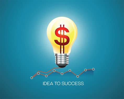 Éxito de la idea de negocio | Vector Premium