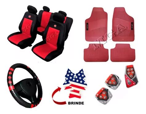 Kit Vermelho Capa De Couro Palio Weekend Adventure Brinde