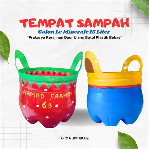 Jual Tempat Sampah Galon Prakarya Galon Le Minerale 15 Liter