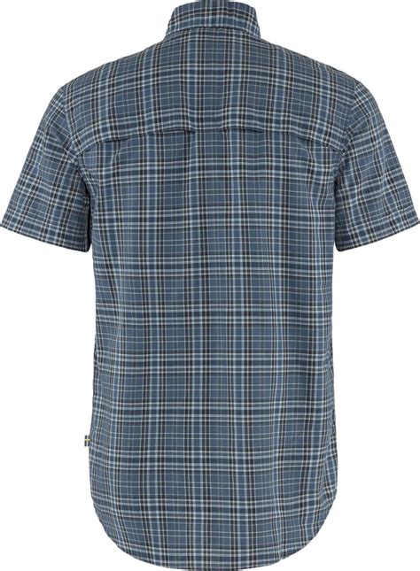 Fjällräven Mens Abisko Hike Shirt Shortsleeve Indigo Blue Dark Navy