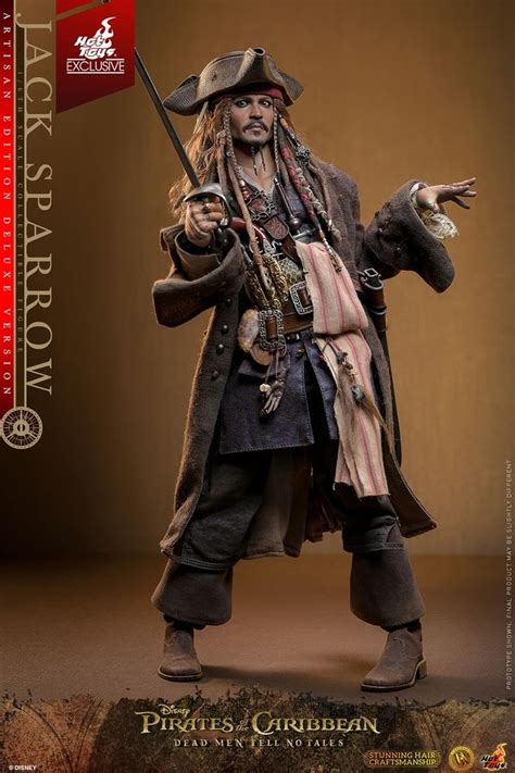 Jack Sparrow Deluxe Version Sixth Scale Figure By Hot Toys