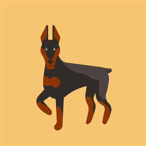 Free Doberman Pinscher Vector Template To Edit Online
