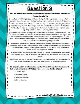 3rd Grade Language Arts Test Prep Set 7 By A W Creations TPT