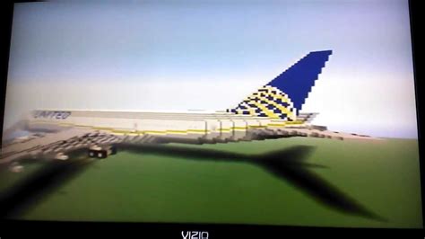 Minecraft Boeing 787 8 Dreamliner United Airlines Youtube