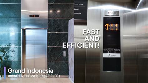 Brand New Mitsubishi Elevator With Voiceovers Grand Indonesia