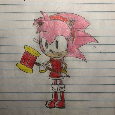 Classic Amy With Modern Amy’s Outfit Sonic The Hedgehog Amino