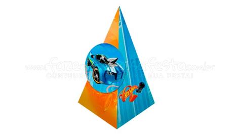 Caixa Piramide Hot Wheels Exemplo Montado Fazendo A Nossa Festa